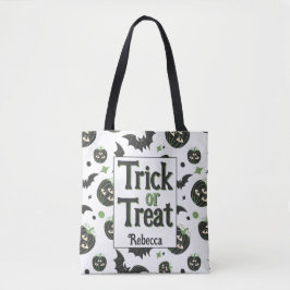Modernes 3 mit Augen Kürbiskuchen-KinderHalloween Tasche