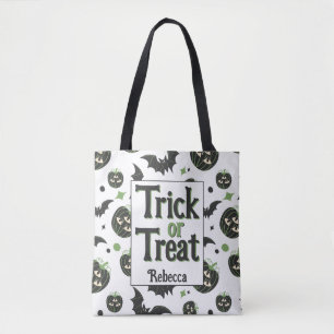 Modernes 3 mit Augen Kürbiskuchen-KinderHalloween Tasche