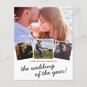 Modernes 4-Foto Hochzeitsangebot