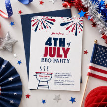 Modernes 4. Juli GRILLEN Party