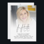 Modernes 50. Geburtstag Foto Script Party Einladung<br><div class="desc">Moderne 50. Geburtstag Foto Script Party Einladung. Ein minimalistisches Design für die 50. Geburtstagsfeier,  mit Set-Stilschrift für den Header. Ersetzen Sie einfach das Beispieltext-Foto mit Ihrem eigenen Favoriten und personalisieren Sie die Erholung des Textes nach Bedarf</div>