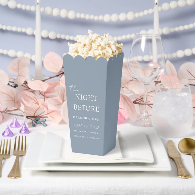 Modernes Abendessen am Abend vor der Probe Geschenkschachtel (Hochzeit)