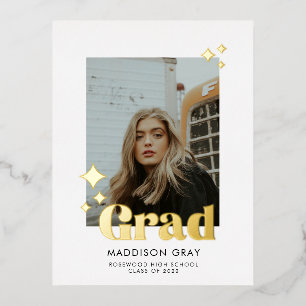 Modernes Abschluss Ankündigung Offenes Haus einlad