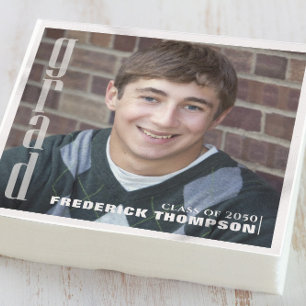 Modernes Abschluss Foto Einfaches Minimalistisches Serviette