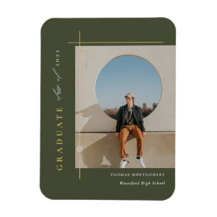 Modernes Abschluss Foto Magnet