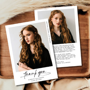 Modernes Abschluss Foto Vielen Dank, dass Sie schr Einladung