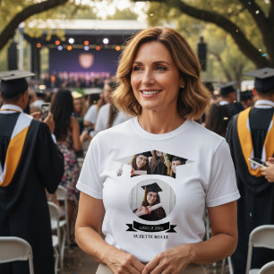 Modernes Abschluss-Shirt für Eltern mit Fotos T-Shirt
