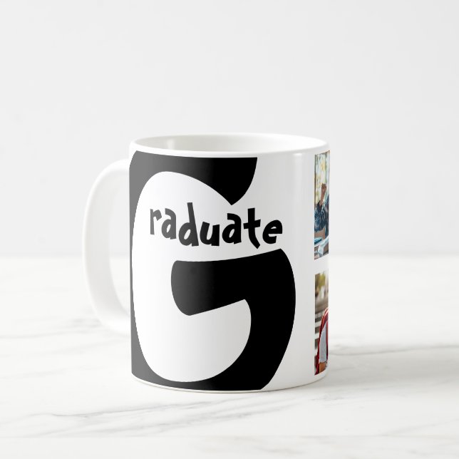 Modernes Abschluss-Speicher mit 3 Fotos Kaffeetasse (Vorderseite Links)