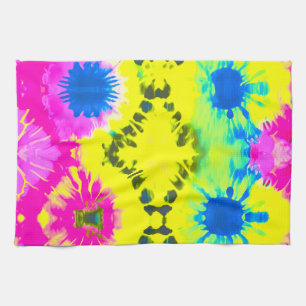 MODERNES ABSTRACT-DESIGN KRAWATTE DYE GESCHIRRTUCH