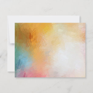 Modernes Abstrakt Art Blank Color Template Mitteilungskarte