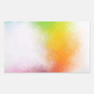 Modernes Abstrakt Art Blank Template farbenfroh, t Rechteckiger Aufkleber