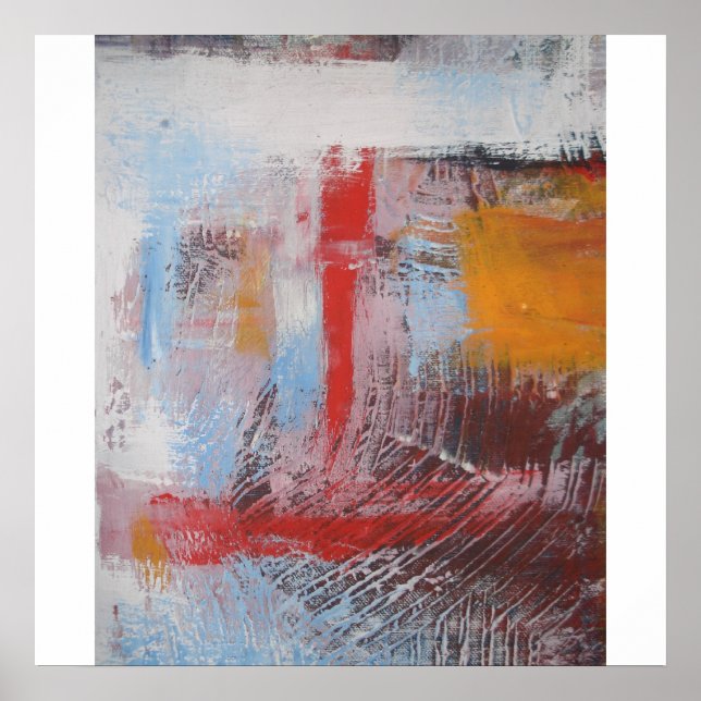Modernes Abstrakt Art Print Poster (Vorne)