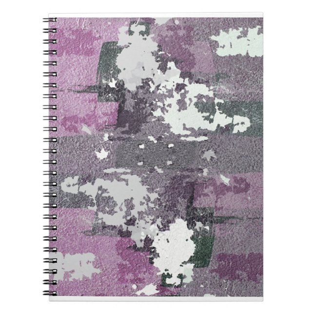 Modernes Abstrakt Art Spiral Notebook Notizblock (Vorderseite)