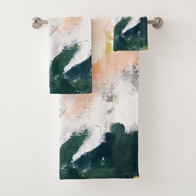 Modernes Abstrakt Badhandtuch Set (Insitu)