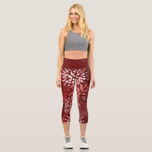 Modernes Abstrakt Capri Leggings