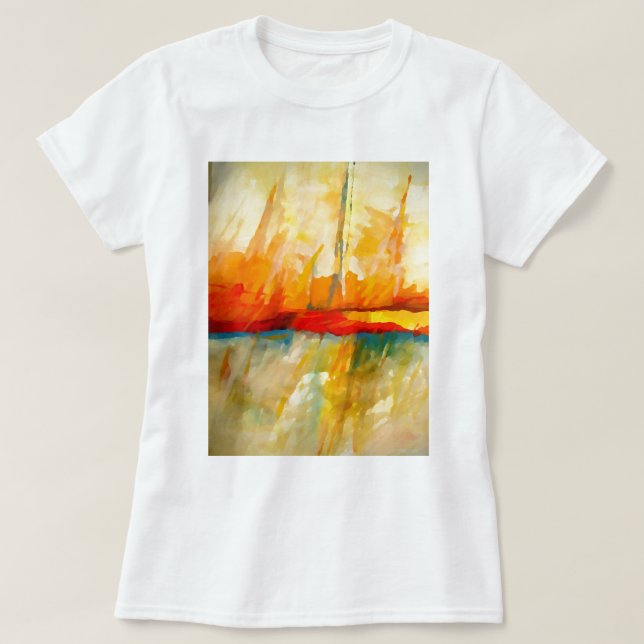 Modernes Abstrakt-expressionistisches Gemälde T-Shirt (Design vorne)