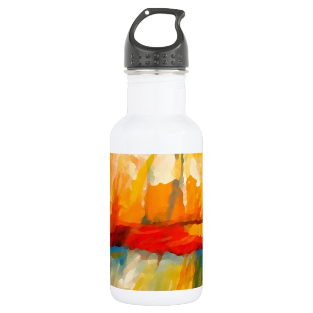 Modernes Abstrakt-expressionistisches Gemälde Trinkflasche (Vorderseite)
