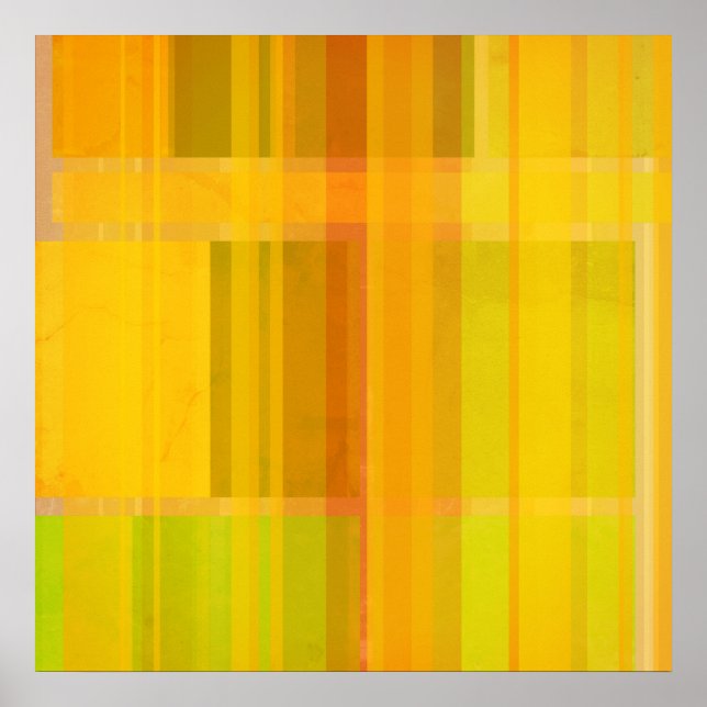 Modernes Abstrakt | Farbenfrohe Zitrusfarben Poster (Vorne)