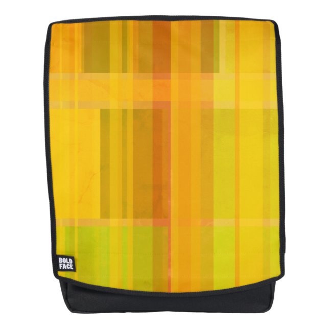 Modernes Abstrakt | Farbenfrohe Zitrusfarben Rucksack (Vorderseite)