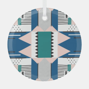 Modernes Abstrakt: Geometrischer Nahtloser Stil Ornament Aus Glas