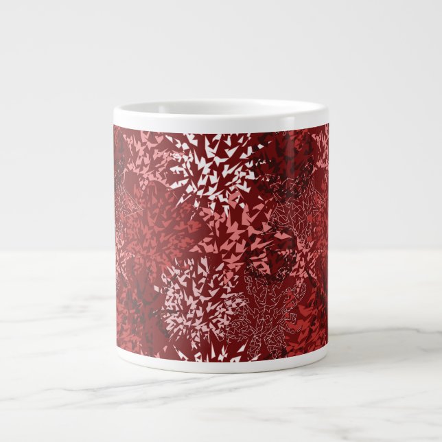 Modernes Abstrakt Jumbo-Tasse (Vorderseite)