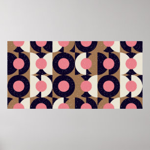 Modernes, abstrakt nahtloses geometrisches Muster Poster