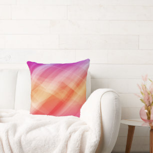 Modernes Abstrakt rosa geometrisches Kissen