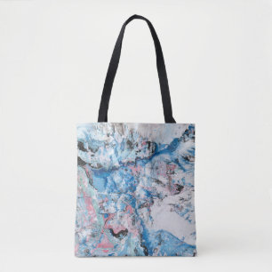 Modernes, Abstrakt rosafarbenes, weißes Template Tasche