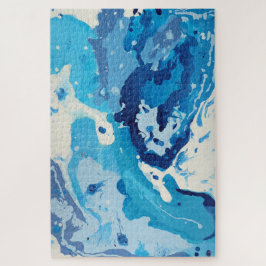 Modernes abstrakte in Pastelltönen des blauen Ozea