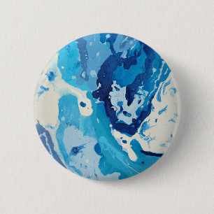 Modernes abstrakte in Pastelltönen des blauen Ozea Button