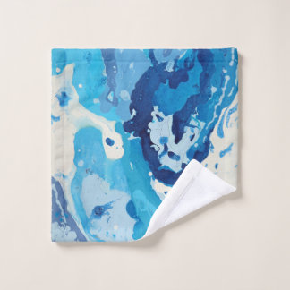 Modernes abstrakte in Pastelltönen des blauen Ozea Waschlappen