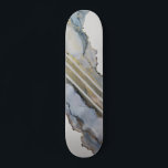 Modernes Abstraktes Blue Ink Design Skateboard<br><div class="desc">Das Kunstwerk für dieses Skateboard stammt aus einem originalen alkoholfarbenen Gemälde. Um das Originalgemälde zu sehen,  folgen Sie mir auf Instagram @AlyMarieArt.</div>