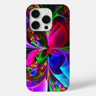 Modernes Abstraktes Blumenmuster Red Blue #12 Case-Mate iPhone Hülle