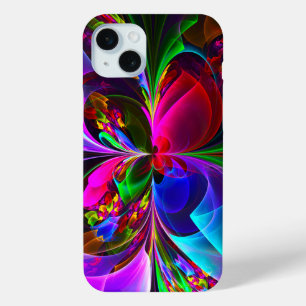 Modernes Abstraktes Blumenmuster Red Blue #12 Case-Mate iPhone Hülle