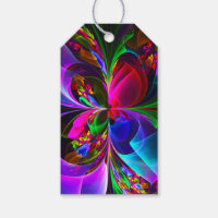 Modernes Abstraktes Blumenmuster Red Blue #12
