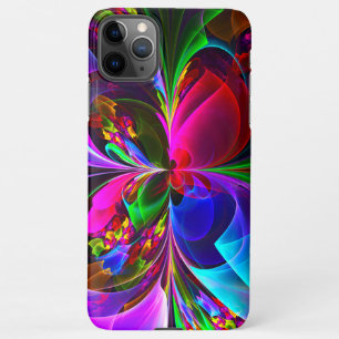 Modernes Abstraktes Blumenmuster Red Blue #12 iPhone 11Pro Max Hülle
