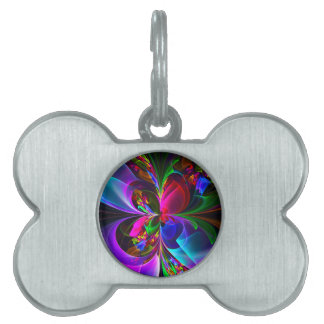 Modernes Abstraktes Blumenmuster Red Blue #12 Tiermarke