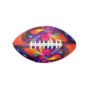 Modernes Abstraktes Blumenmuster Red Blue Muster # Football