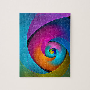 Modernes Abstraktes Blumenmuster Rosa Blaues Muste