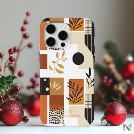 Modernes Abstraktes botanisches Erdreich Minimalis Case-Mate iPhone Hülle