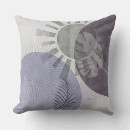 Modernes Abstraktes botanisches Kissen