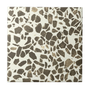 Modernes Abstraktes Braun - Beige Marmorplatte Fliese