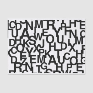 Modernes, abstraktes, chaotisches Schriftbild Seidenpapier