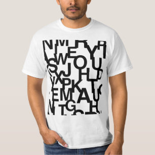 Modernes, abstraktes, chaotisches Schriftbild T-Shirt