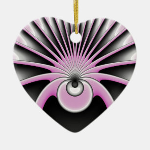 Modernes Abstraktes Crazy Fraktal Art Muster Keramik Ornament