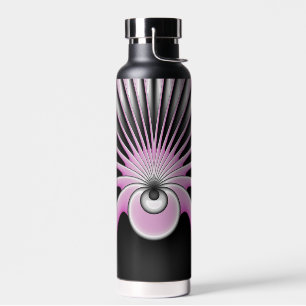 Modernes Abstraktes Crazy Fraktal Art Muster Trinkflasche