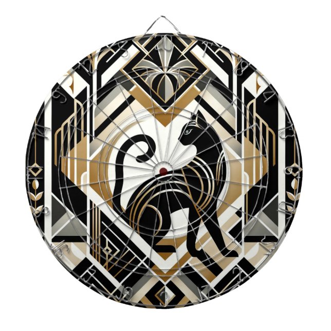Modernes Abstraktes Dekorationskat Dartboard Dartscheibe (vorne)
