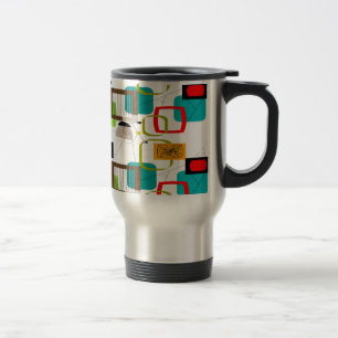 Modernes, abstraktes Design des Mittelalters Reisebecher