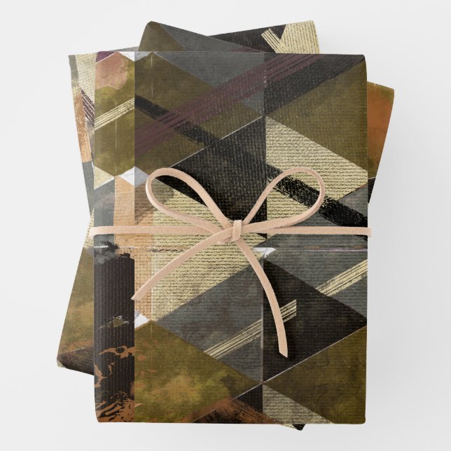 modernes abstraktes Design Geschenkpapier Set (Beispiel)