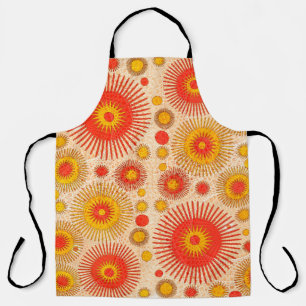 Modernes abstraktes Design mit floralen und Schürze